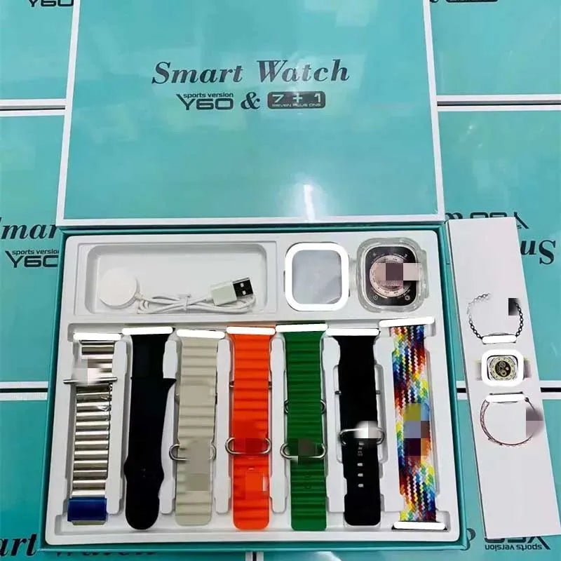 Y60 ULTRA SMART WATCH WITH 7 STRAPS